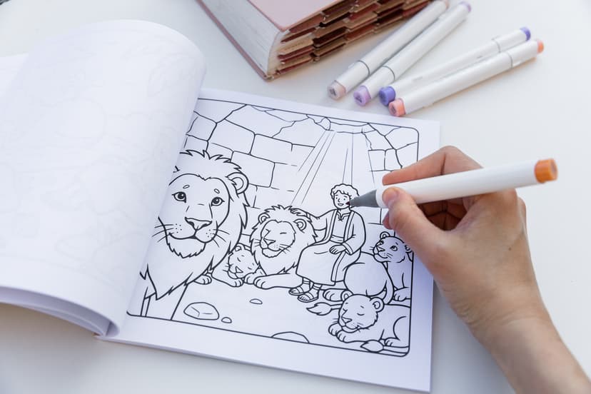Cozy & Brave coloring page, scene 3